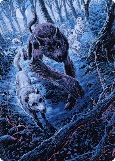 Untamed Pup // Untamed Pup AMID-77 Midnight Hunt Art Series Magic card