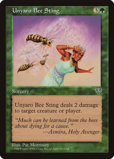 Unyaro Bee Sting MIR-250 Mirage Magic card