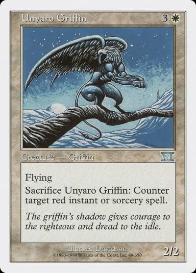 Unyaro Griffin 6ED-49 Classic Sixth Edition Magic card