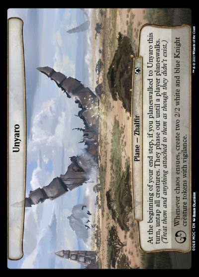 Unyaro MOC-68 March of the Machine Commander Magic card