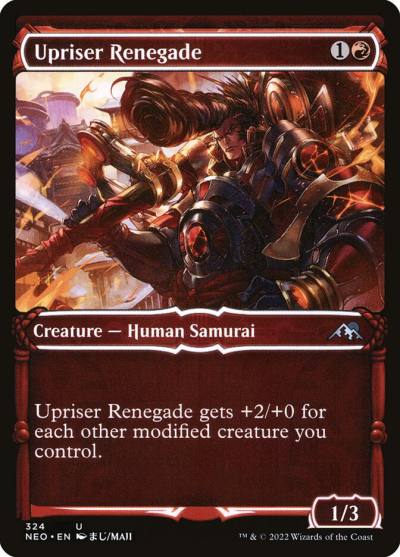Upriser Renegade NEO-324 Kamigawa: Neon Dynasty Magic card