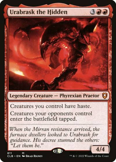 Urabrask the Hidden CLB-811 Commander Legends: Battle for Baldur's Gate Magic card