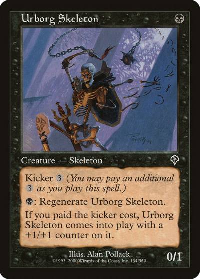 Urborg Skeleton INV-134 Invasion Magic card