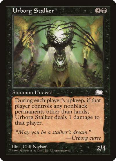 Urborg Stalker WTH-85 Weatherlight Magic card