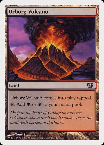 Urborg Volcano 8ED-327 Eighth Edition Magic card