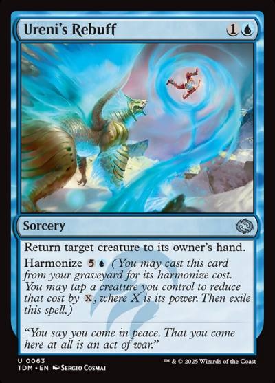 Ureni's Rebuff TDM-63 Tarkir: Dragonstorm Magic card