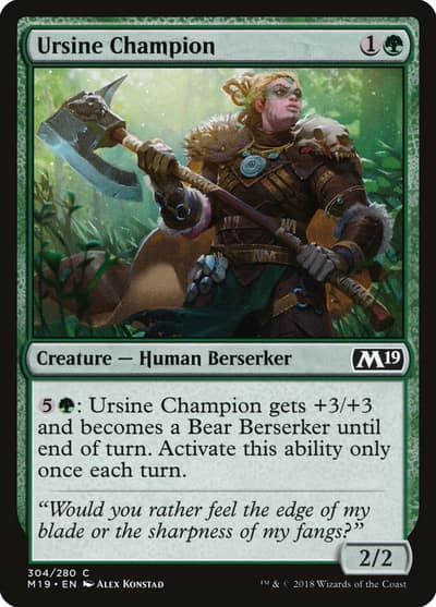 Ursine Champion 304 Core Set 2019 Magic card