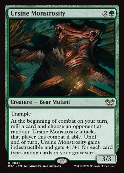 Ursine Monstrosity DSC-36 Duskmourn: House of Horror Commander Magic card