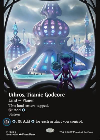 Uthros, Titanic Godcore EOE-380 Edge of Eternities Magic card