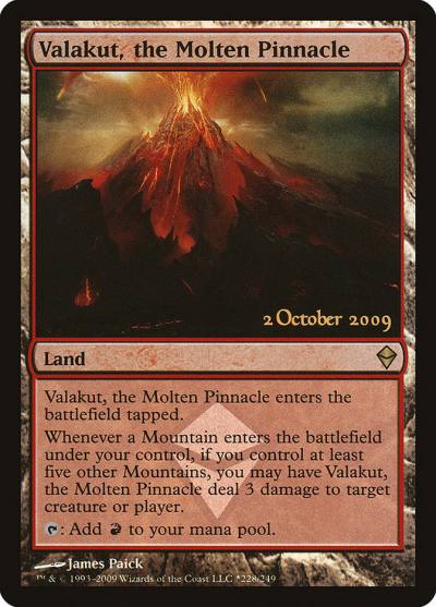 Valakut, the Molten Pinnacle PZEN-228STAR Zendikar Promos Magic card