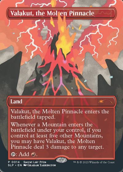 Valakut, the Molten Pinnacle SLP-14 Secret Lair Showdown Magic card