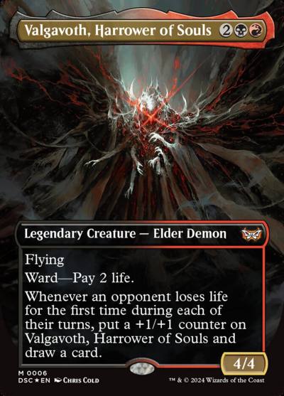 Valgavoth, Harrower of Souls DSC-6 Duskmourn: House of Horror Commander Magic card