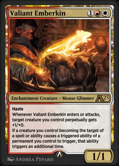 Valiant Emberkin YDSK-28 Alchemy: Duskmourn Magic card