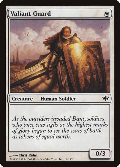 Valiant Guard CON-19 Conflux Magic card