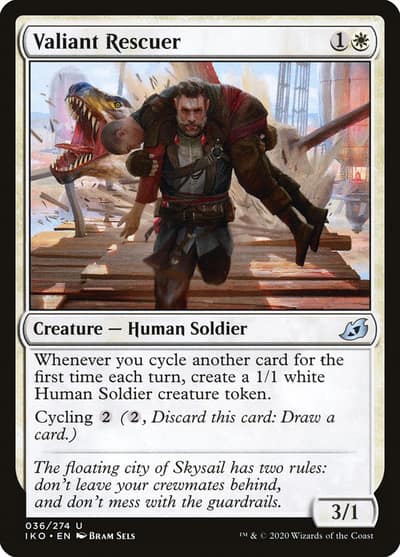 Valiant Rescuer 36 Ikoria: Lair of Behemoths Magic card