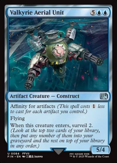 Valkyrie Aerial Unit FIN-84 Final Fantasy Magic card