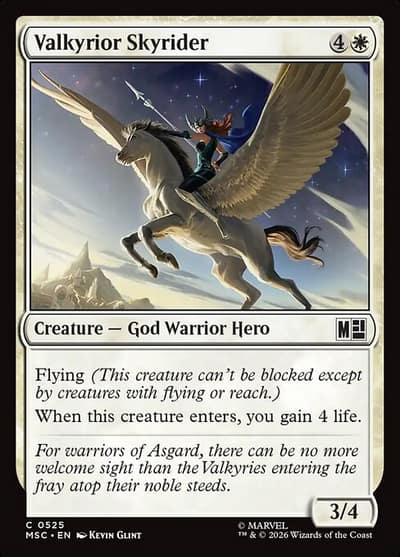Valkyrior Skyrider 525 Marvel Super Heroes Commander Magic card