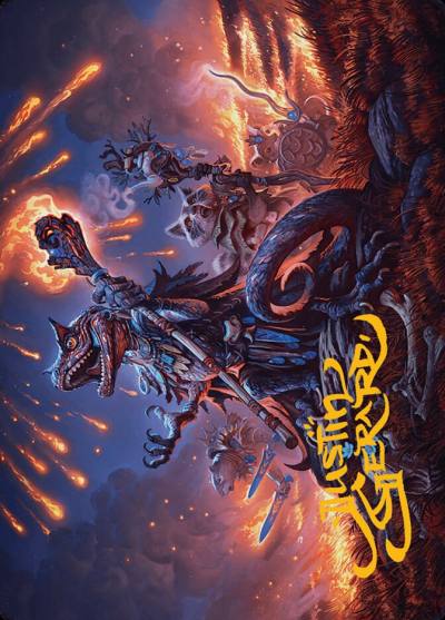 Valley Flamecaller // Valley Flamecaller ABLB-21 Bloomburrow Art Series Magic card