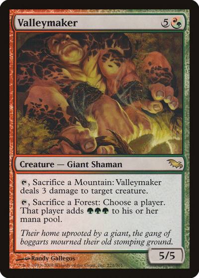 Valleymaker 221 Shadowmoor Magic card