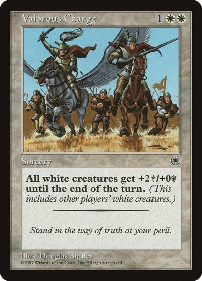 Valorous Charge POR-34 Portal Magic card