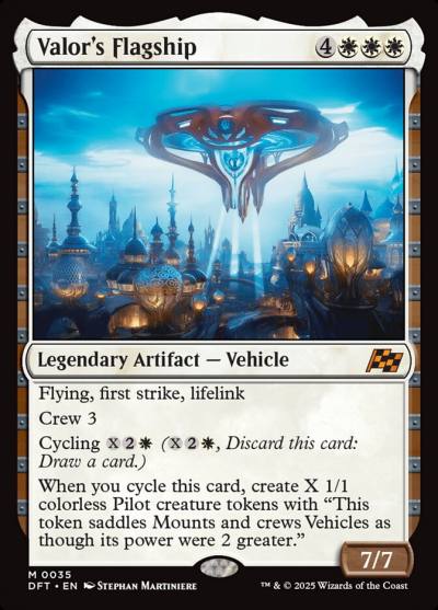 Valor's Flagship DFT-35 Aetherdrift Magic card