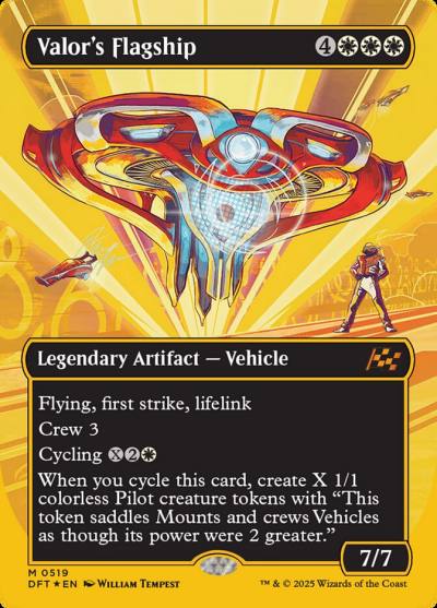Valor's Flagship DFT-519 Aetherdrift Magic card