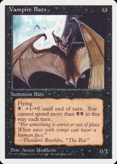 Vampire Bats RQS-25 Rivals Quick Start Set Magic card