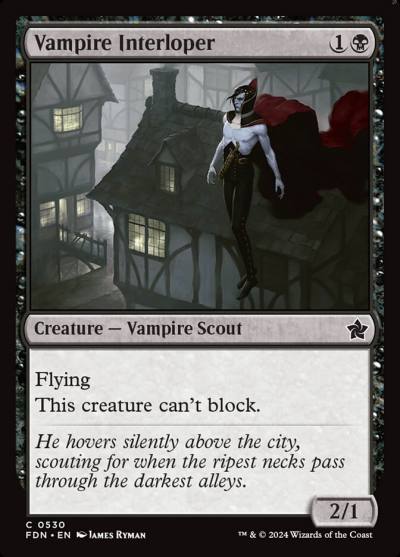 Vampire Interloper FDN-530 Foundations Magic card