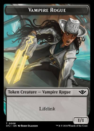 Vampire Rogue TOTJ-8 Outlaws of Thunder Junction Tokens Magic card