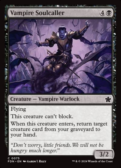 Vampire Soulcaller 75 Foundations Magic card