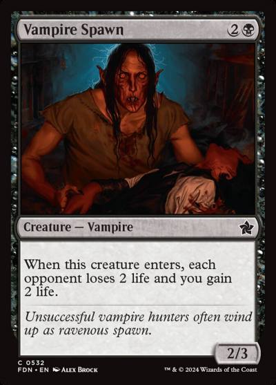 Vampire Spawn FDN-532 Foundations Magic card