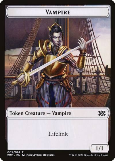Vampire T2X2-9 Double Masters 2022 Tokens Magic card