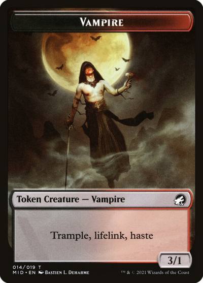 Vampire TMID-14 Innistrad: Midnight Hunt Tokens Magic card