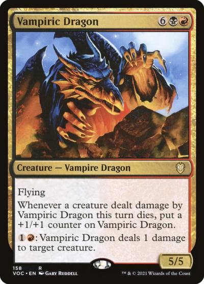 Vampiric Dragon VOC-158 Crimson Vow Commander Magic card
