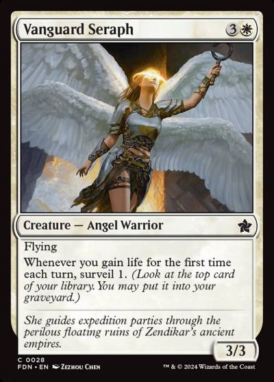 Vanguard Seraph 28 Foundations Magic card
