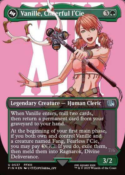 Vanille, Cheerful l'Cie FIN-537 Final Fantasy Magic card