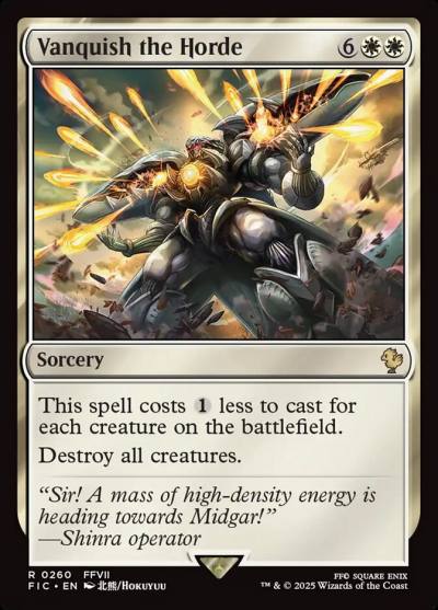 Vanquish the Horde FIC-260 Final Fantasy Commander Magic card