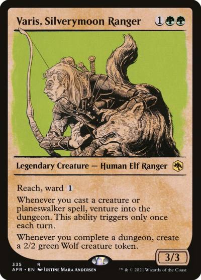 Varis, Silverymoon Ranger AFR-335 Adventures in the Forgotten Realms Magic card