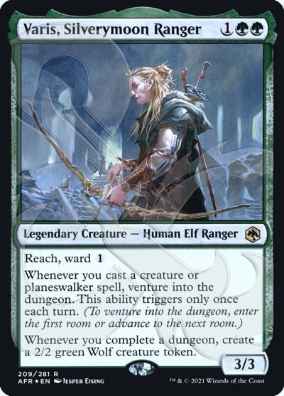 Varis, Silverymoon Ranger PAFR-209A Adventures in the Forgotten Realms Promos Magic card