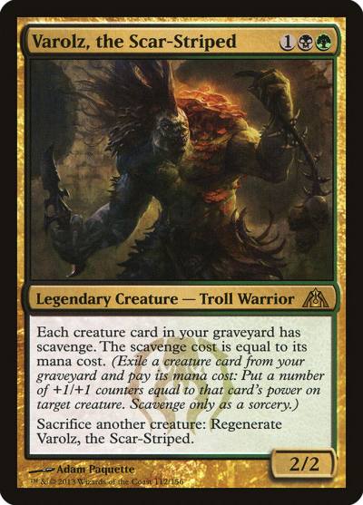 Varolz, the Scar-Striped 112 Dragon's Maze Magic card