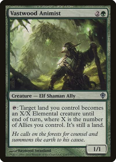 Vastwood Animist 116 Worldwake Magic card