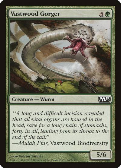 Vastwood Gorger M13-196 Magic 2013 Magic card