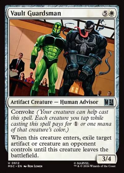 Vault Guardsman MSC-612 Marvel Super Heroes Commander Magic card