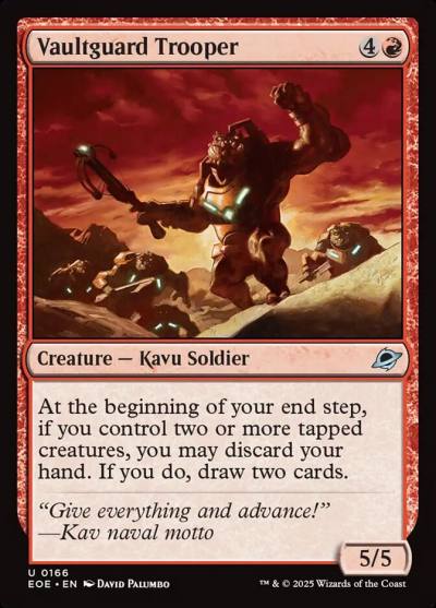 Vaultguard Trooper 166 Edge of Eternities Magic card