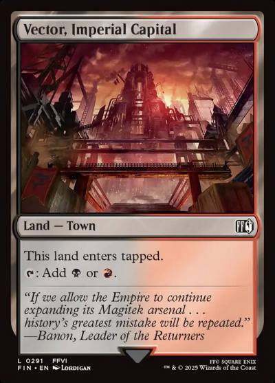 Vector, Imperial Capital FIN-291 Final Fantasy Magic card