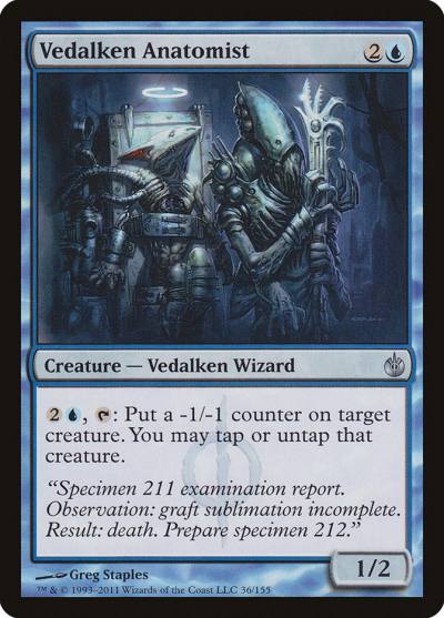 Vedalken Anatomist 36 Mirrodin Besieged Magic card