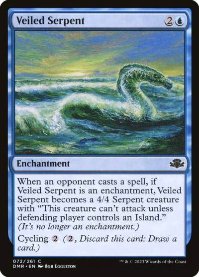 Veiled Serpent DMR-72 Dominaria Remastered Magic card