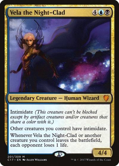 Vela the Night-Clad C17-201 Commander 2017 Magic card