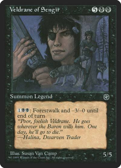 Veldrane of Sengir 60 Homelands Magic card