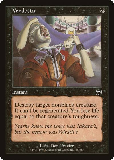 Vendetta MMQ-170 Mercadian Masques Magic card